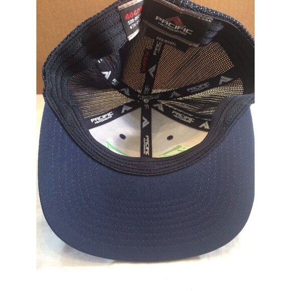 D & C Trucking Blue Mesh Truckers Hat Stretch Fitted S-M 6 7/8-7 3/8 Embroidered - Picture 7 of 9